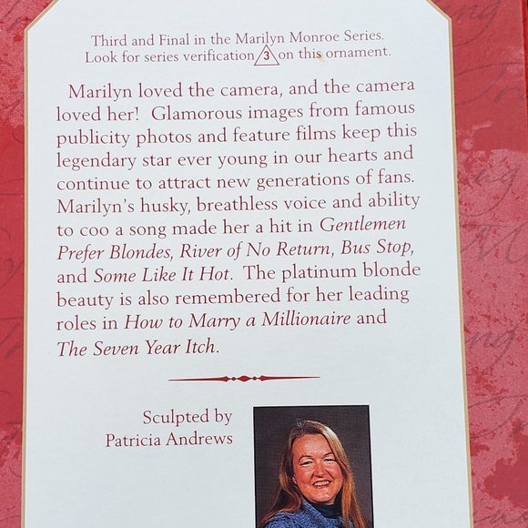 Hallmark Marilyn Monroe Ornaments - Picture 8 of 10